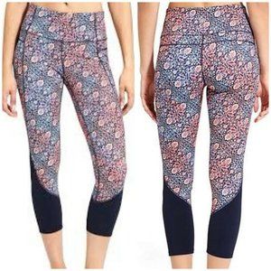 Athleta High Rise Chaturanga Tapestry Shock Capri XXS‎ NWT